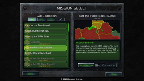 cnc remaster sidebar|Missionsauswahl .